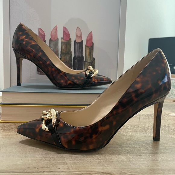 Nine West Ezzie 3 Pump | size 7 1/2 | Leopard | heels - Picture 1 of 7